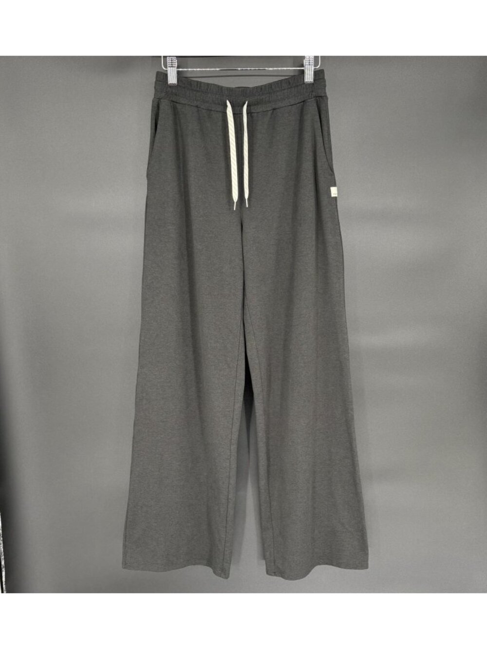 Vuori Halo Essential Wideleg Pants Womens S Black Heather DreamKnit Lounge